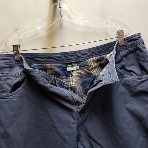 Columbia PHG Performance Hunting Gear blue flannel lined pants 38x30 outdoor - Picture 5 of 14